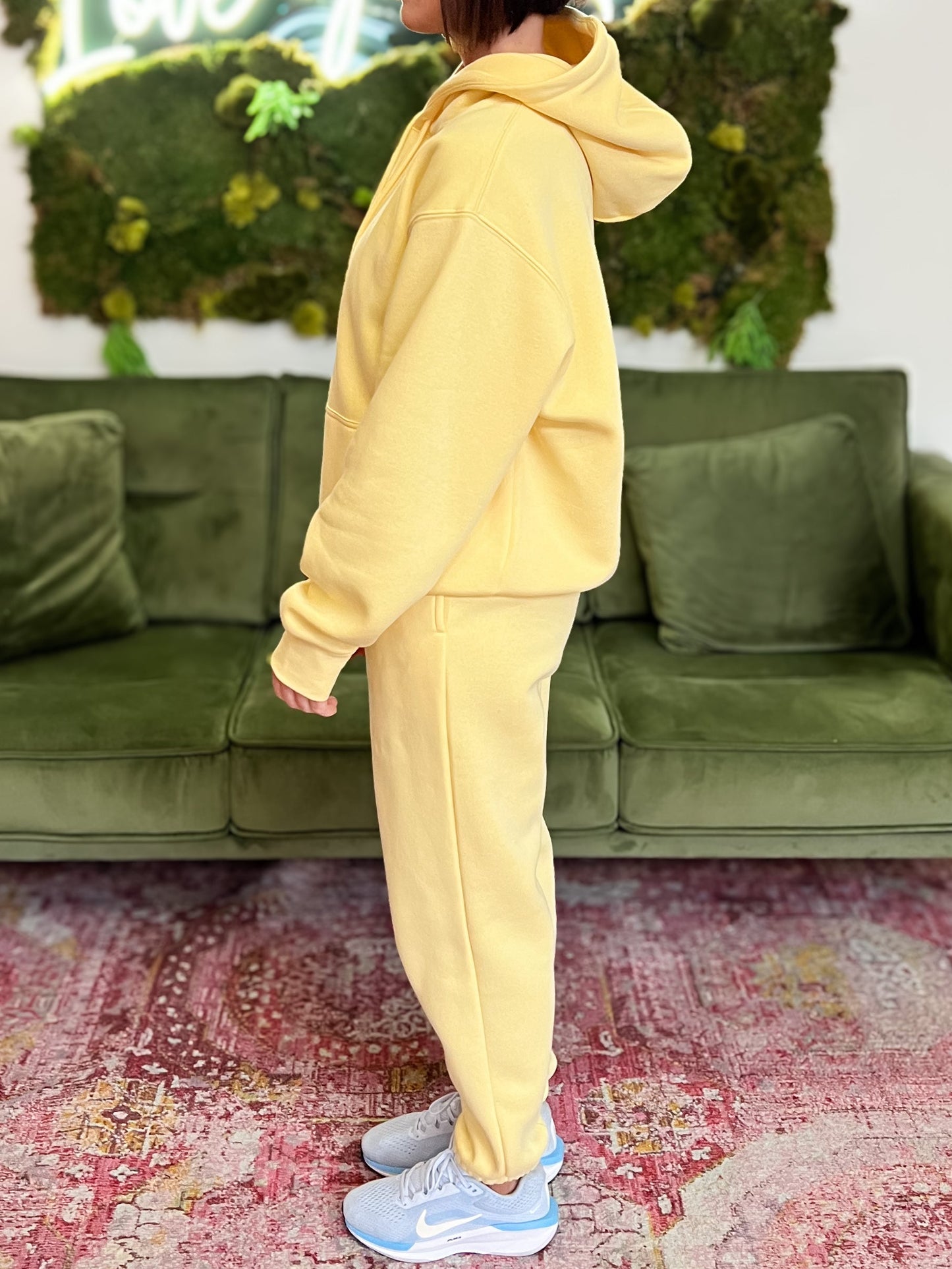 Yellow Glow Fleece Billow Pants