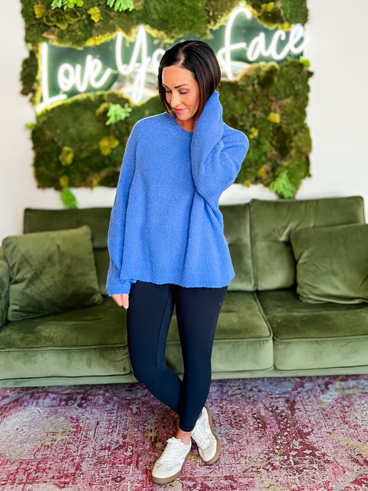 Diva Blue Oversized Sweater
