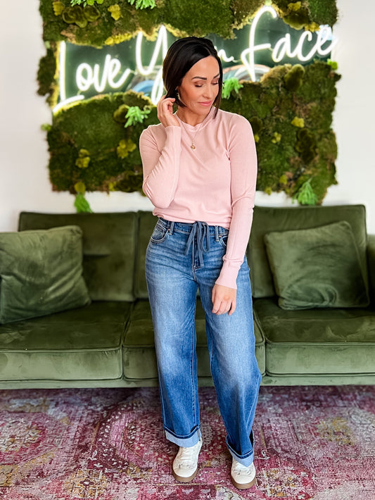 Blush Classic Crew Neck Sweater
