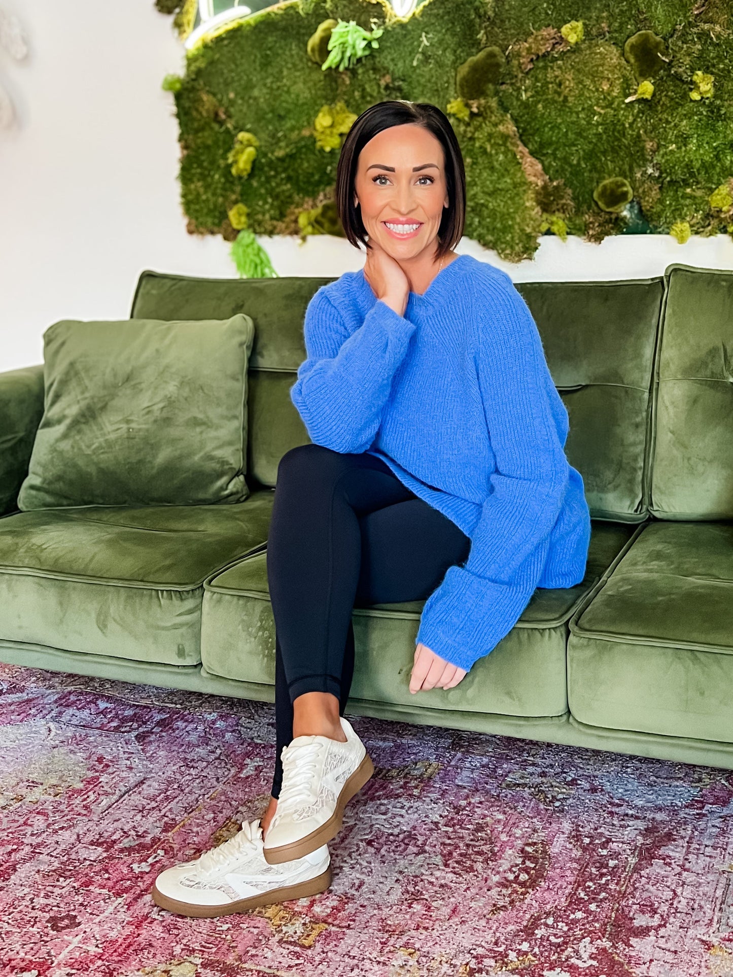 Diva Blue Oversized Sweater