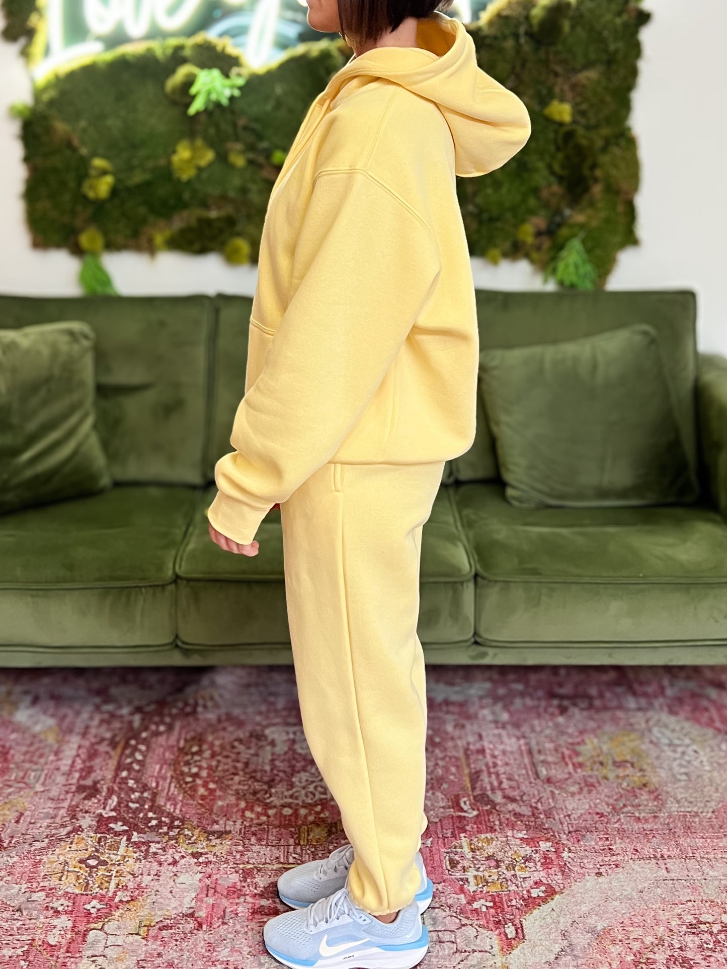 Yellow Glow Fleece Hoodie