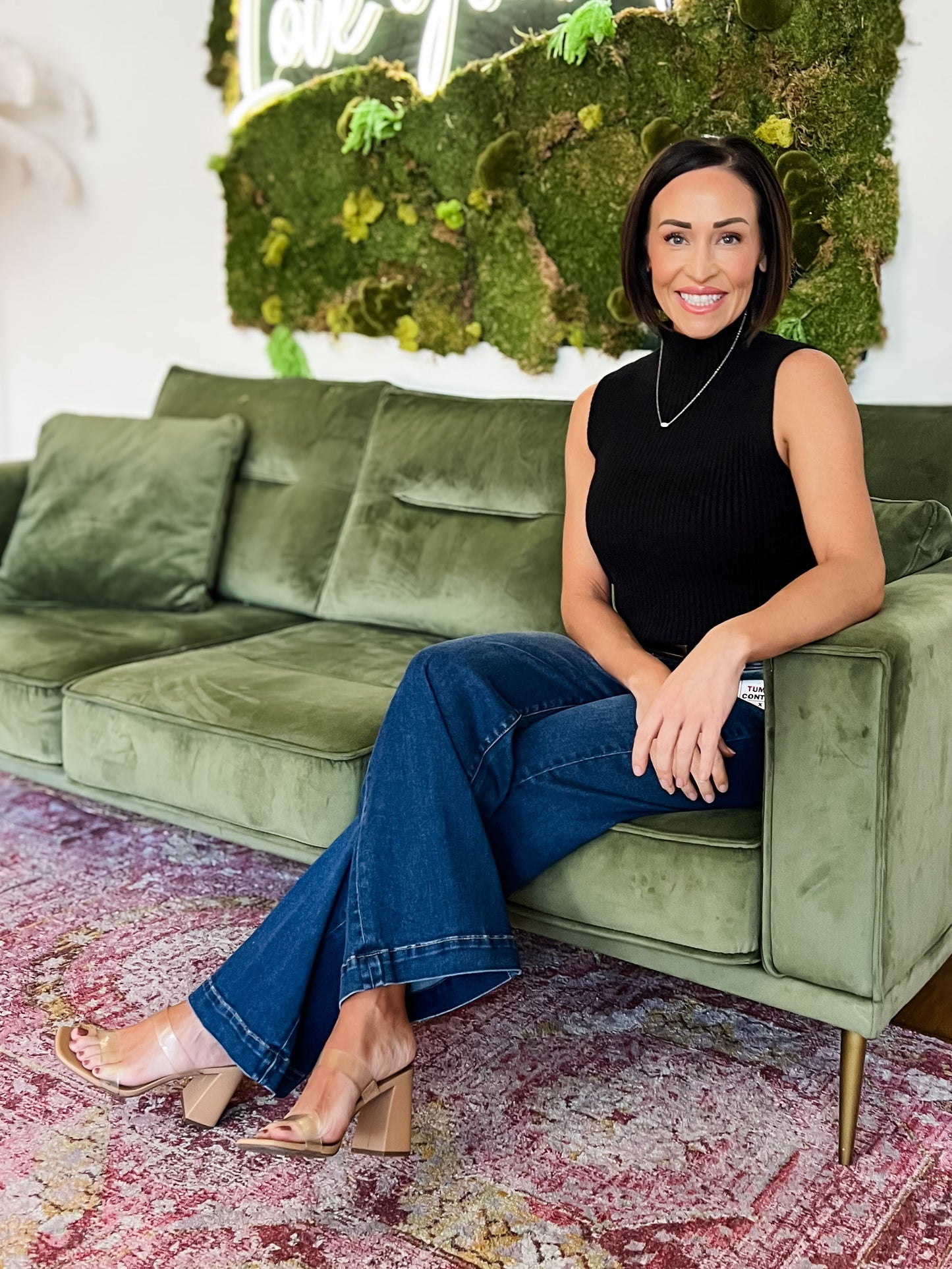 Black Mock Neck Sweater