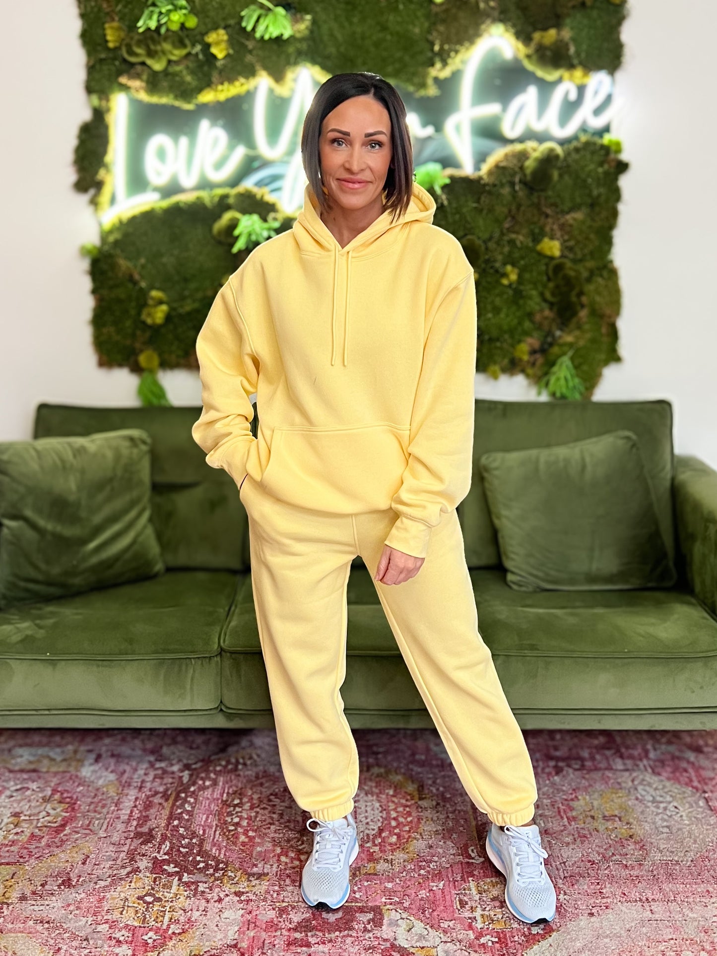 Yellow Glow Fleece Hoodie