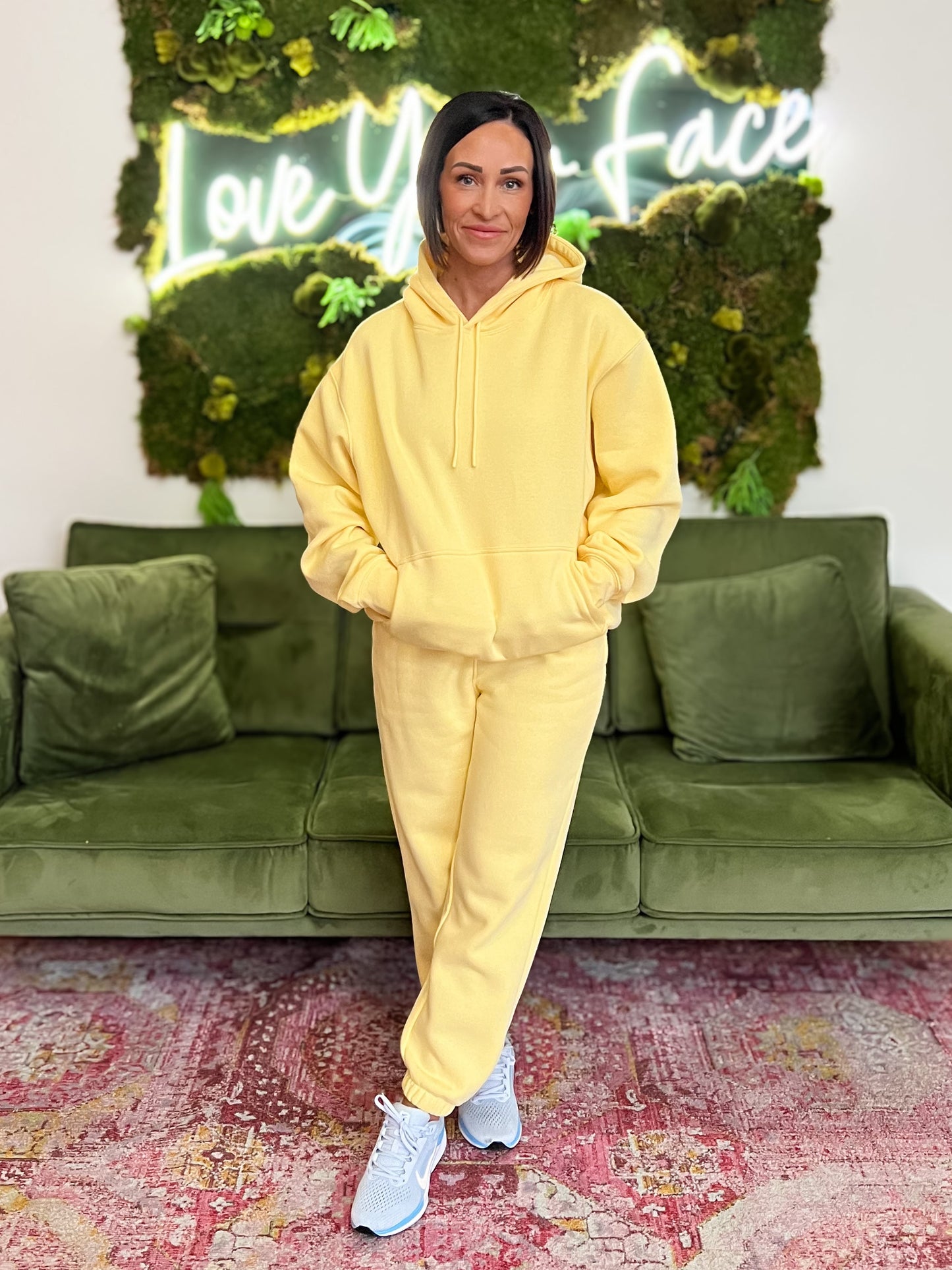 Yellow Glow Fleece Hoodie