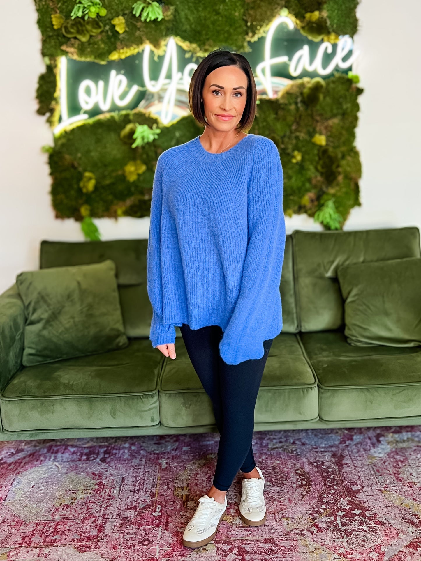 Diva Blue Oversized Sweater