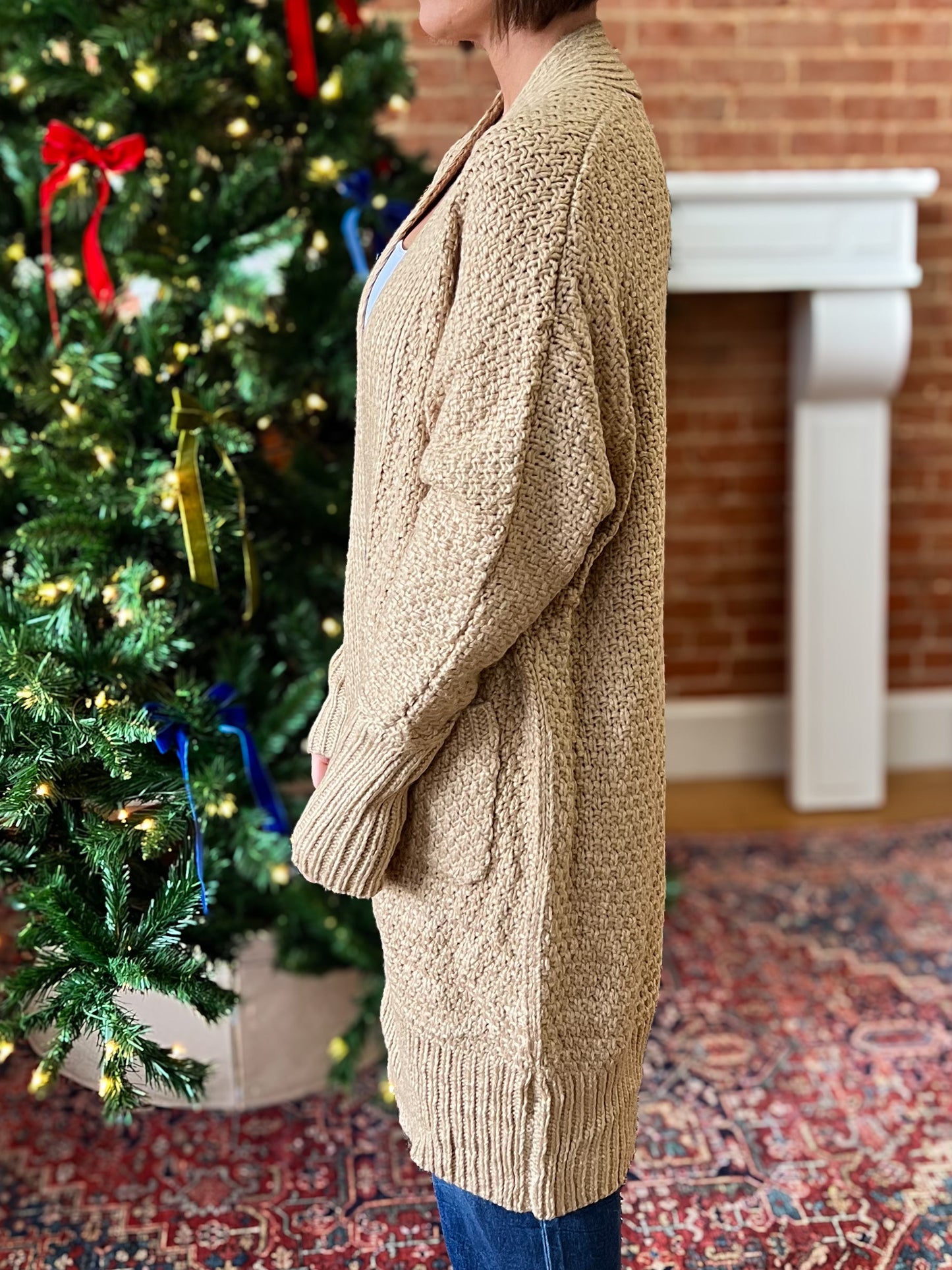 Tan Knit Cardigan