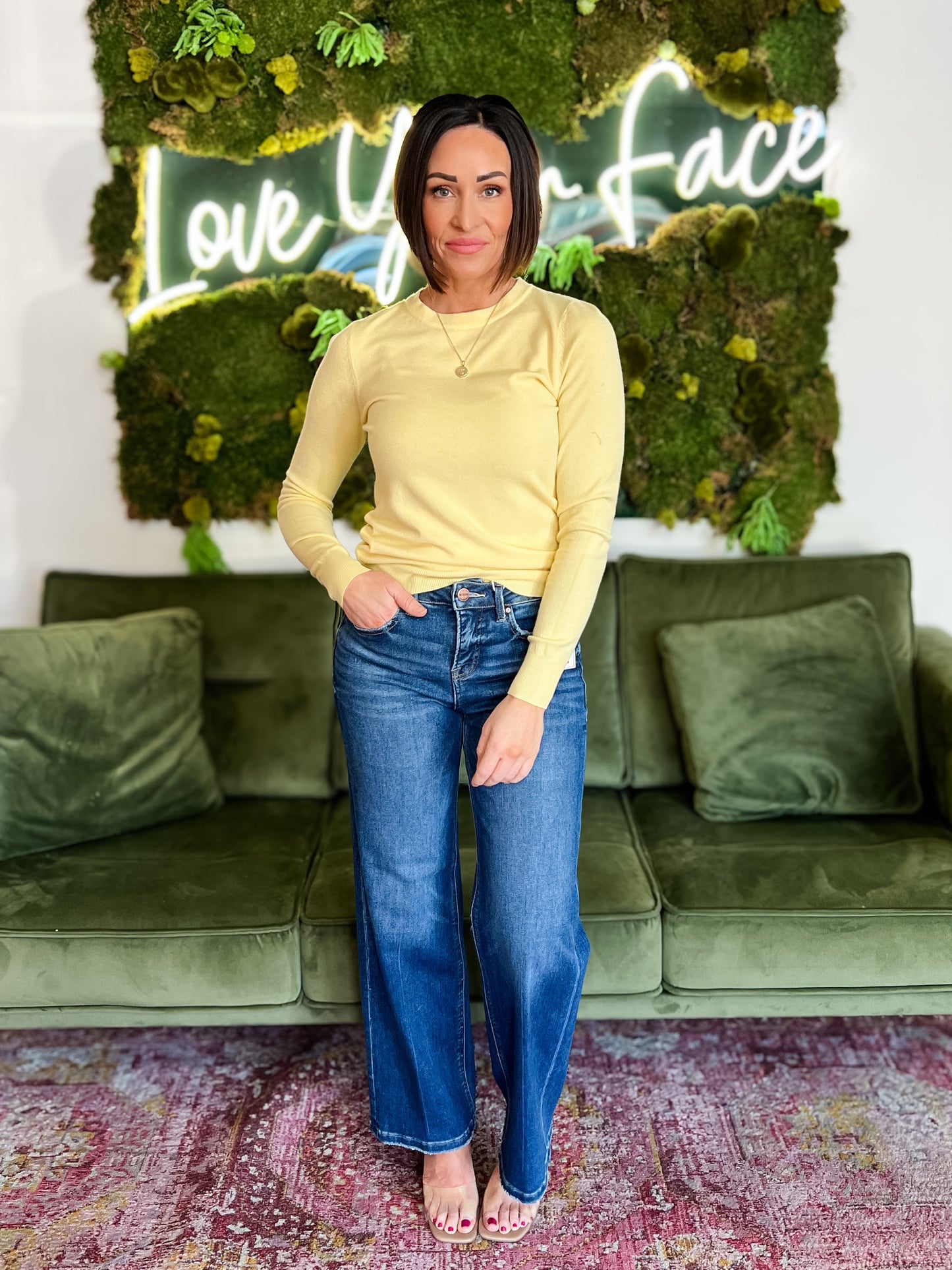 Lemon Classic Crew Neck Sweater