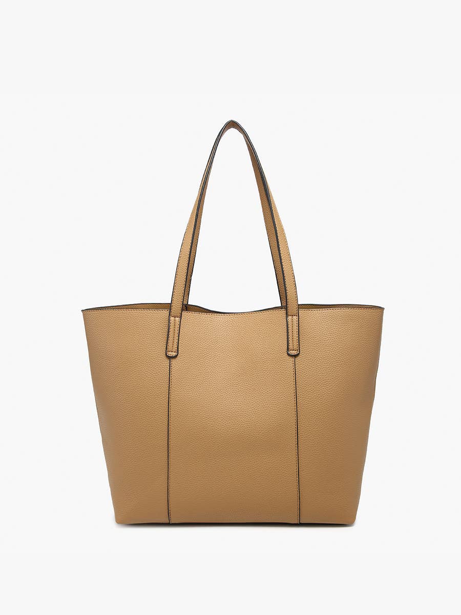 Millie Classic Paneled Tote: Dark Green