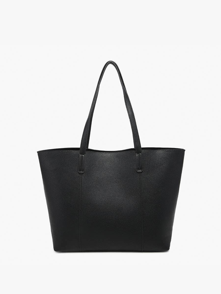 Millie Classic Paneled Tote: Dark Green