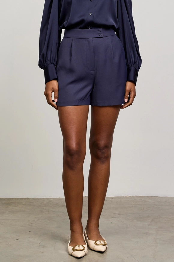 Navy Tailored Shorts